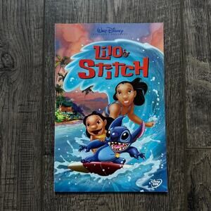 Vintage Lilo And Stitch Disney Mini Movie Promo DVD Booklet Poster Print